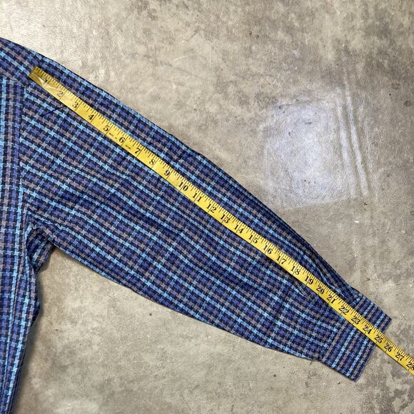 St Croix Shirt Mens Large Button Up Geometric Cotton Italy Multicolor Italy - Picture 4 of 9